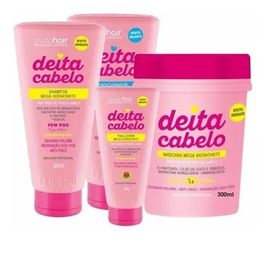 Kit Studio Hair Deita Cabelo Muriel 4 Produtos Kit de Tratamento para Cabelos Magazine Luiza
