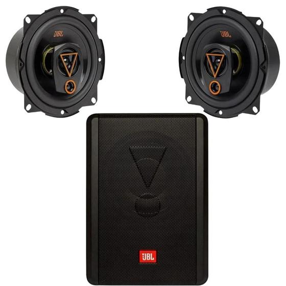 Imagem de Kit Subwoofer Ativo Sw8a-ms 8'' Jbl + Par Alto-falantes 5"