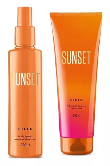 Imagem de Kit Sunset Body Splash 200Ml Hidratante 240Ml Ciclo