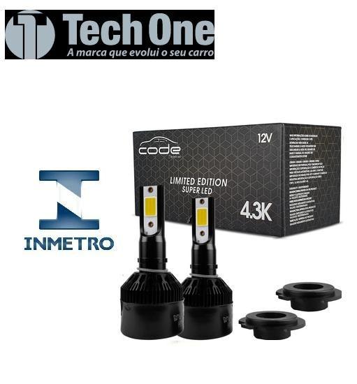 Imagem de Kit Super Led 4300K Code 12V  Farois Dianteiros  CHEVROLET CHEVETTE ANO 1973  1993 Alto Baixo H4