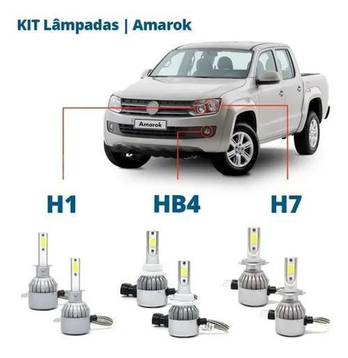 Imagem de Kit Super Led Amarok 2011/2014 - 6 Lâmpadas - Alto/Baixo