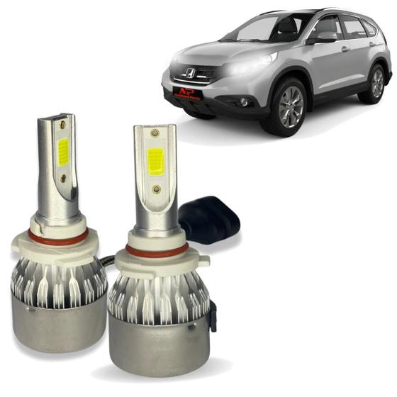 Imagem de Kit Super Led C6 12v CR-V 2008 Á 2017 Farol Milha Alto Baixo