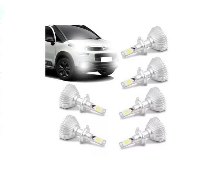 Imagem de Kit Super Led Citroen Aircross 2010 A 2021 Farol E Milha