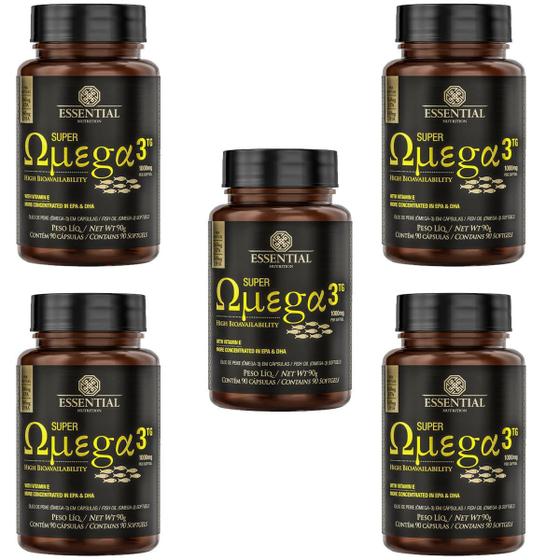 Kit Super Ômega 3 TG 90 Cápsulas 1g Essential Nutrition Ômega 3