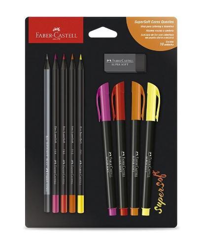 Imagem de Kit Super Soft Cores Quentes - Faber Castell