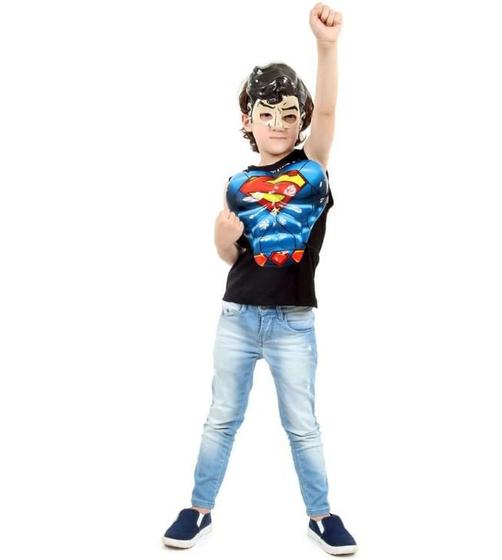 Imagem de Kit Superman DC - Máscara e Peitoral Infantil