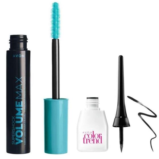 Imagem de Kit Supershock Max + Delineador Líquido Color Preto  - Avon