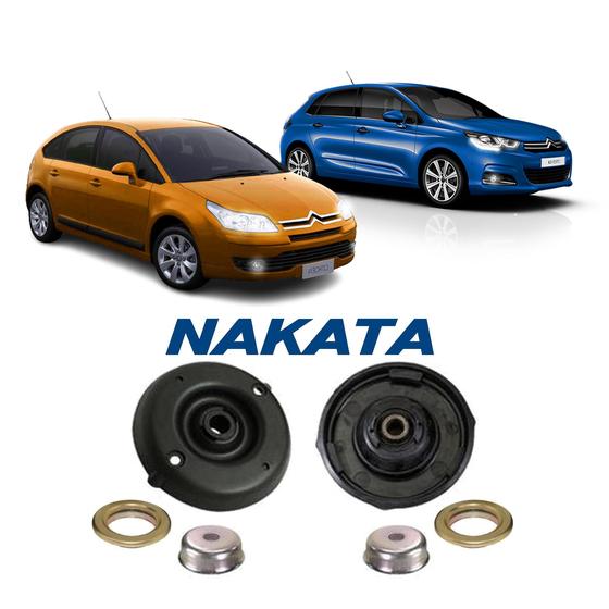 Imagem de Kit Suporte Coxim Rolamento Dianteiro Nakata C4 2013 2014 15