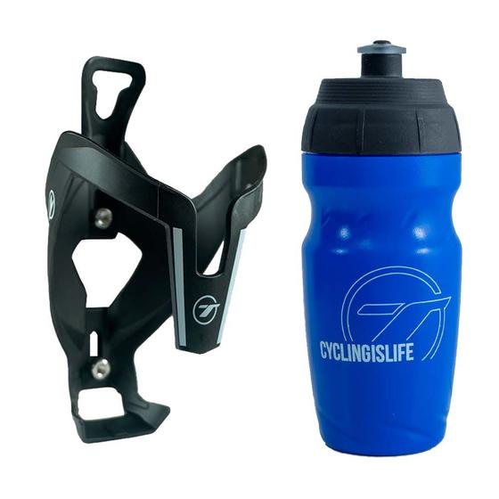 Imagem de Kit Suporte De Caramanhola Squeeze Garrafa 400ml Ciclismo Mtb Speed Tsw