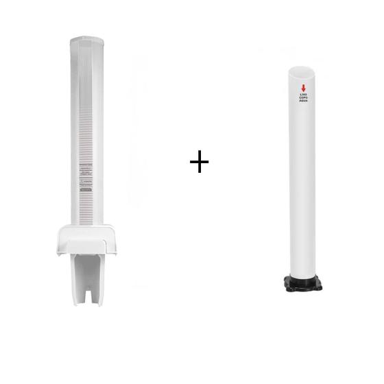 Imagem de Kit Suporte De Copos + Lixo De Copos Descartáveis 180/200 Ml