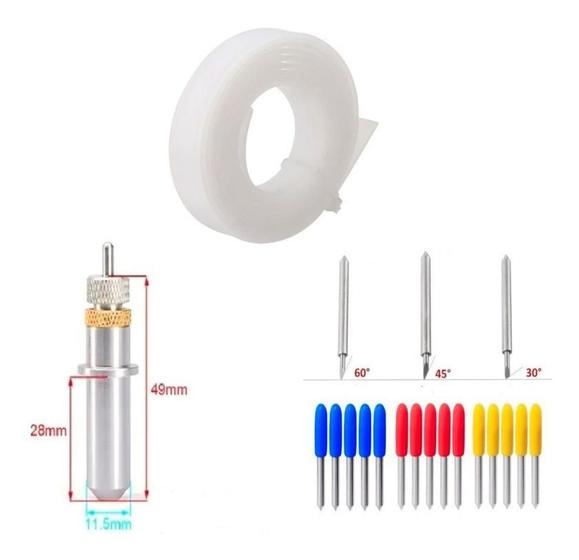 Imagem de Kit Suporte De Faca Lâmina Para Gcc+fita Teflon+ 3 Lâminas