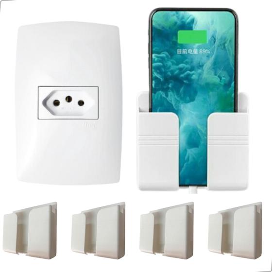 Imagem de Kit Suporte De Parede Para Celular. 4 Unidades