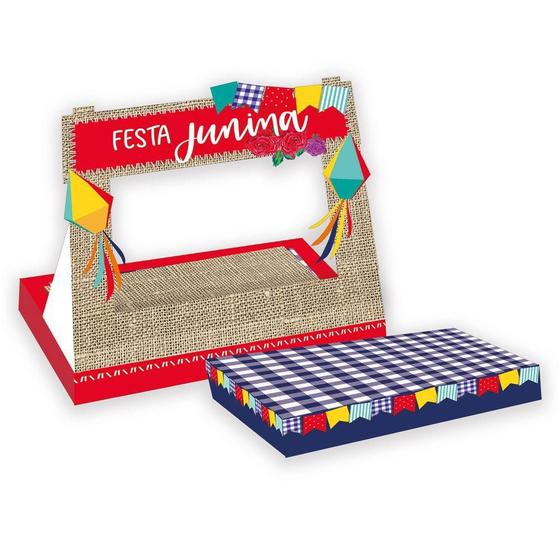 Imagem de Kit Suporte Doces e Salgados de Festa Junina Arraia Cromus 2 unidades