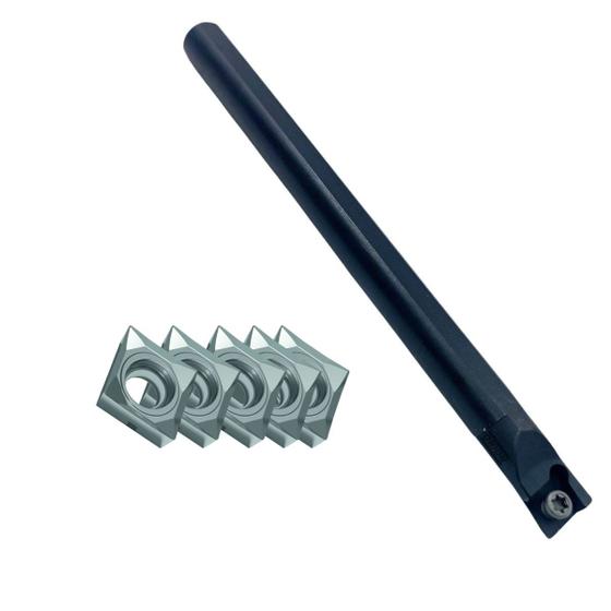 Imagem de kit suporte s12m sclcL 06 + 05 insertos p/ aluminio