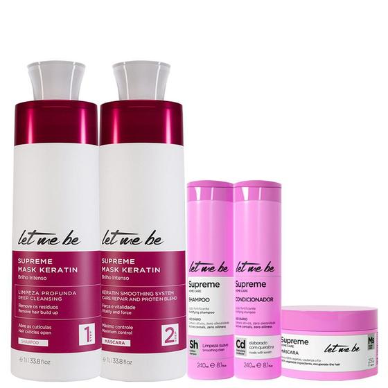 Imagem de Kit Supreme Keratin 1000ml + Trio Supreme Care - Cuidado Completo