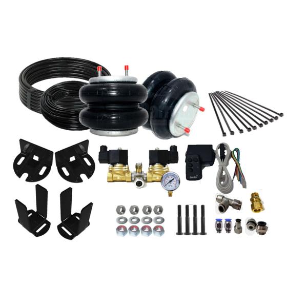 Imagem de Kit suspensão a ar para caminhão 12mm completo válvula 24v