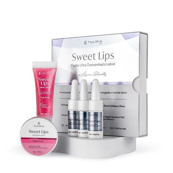 Imagem de Kit Sweet Lips Tutti Frutti - Gloss, Esfoliante E Fluido