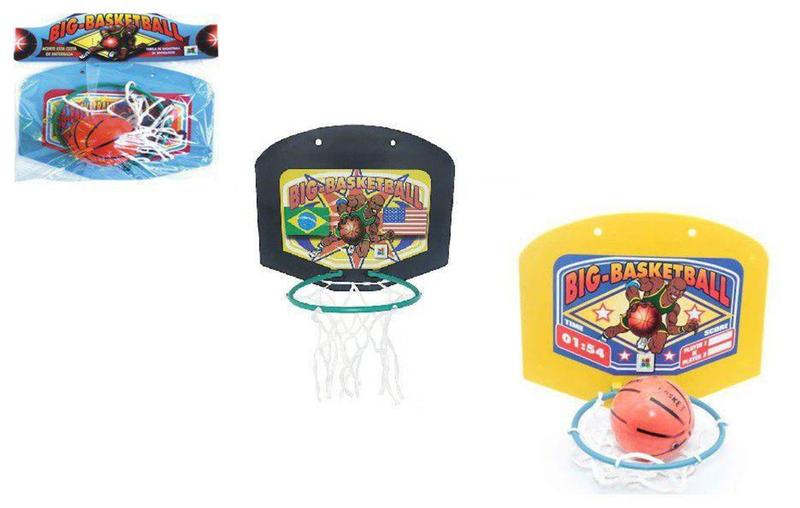 Imagem de Kit Tabela de Basquete Mini Basquete com Rede e Bola - KOPECK