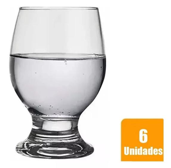 Imagem de Kit Taça Paulista Água 250Ml 6 Unidades Nadir 7002
