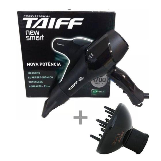 Imagem de Kit taiff secador profissional new smart 1700w - 220v + difusor curves