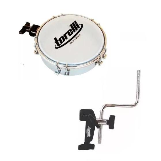 Imagem de Kit Tamborim Com Presilha + Multi Clamp Para Aro Torelli