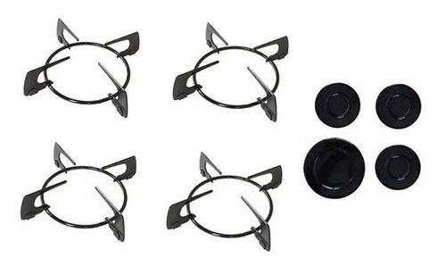 Kit Tampa + Grelha Peças Cooktop Fogão Fischer 4 Bocas Menor preço em Kit Tampa + Grelha Peças Cooktop Fogão Fischer 4 Bocas