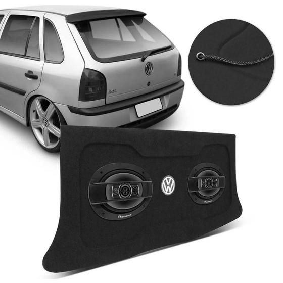 Kit Tampão Porta Malas Gol Bola G2 G3 Carpete Grafite Bagagito + Alto Falante Pioneer TS6960BR 6X9" Menor preço em Kit Tampão Porta Malas Gol Bola G2 G3 Carpete Grafite Bagagito + Alto Falante Pioneer TS6960BR 6X9"
