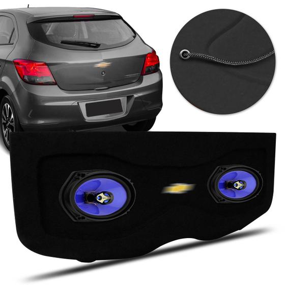 Kit Tampão Porta Malas Onix 2013 a 2019 Carpete Preto Bagagito + Alto Falante Shutt 6x9" 140W RMS Menor preço em Kit Tampão Porta Malas Onix 2013 a 2019 Carpete Preto Bagagito + Alto Falante Shutt 6x9" 140W RMS