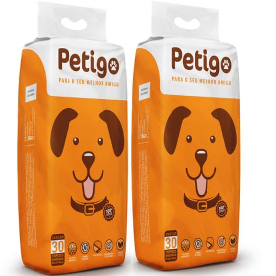 Kit Tapete Higiênico para Cachorro SUPER Absorvente Tamanho 82x60cm - 60 Unidades Menor preço em Kit Tapete Higiênico para Cachorro SUPER Absorvente Tamanho 82x60cm - 60 Unidades