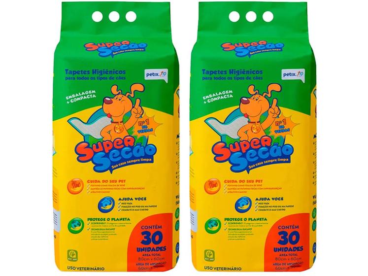 Kit Tapete Higiênico Super Secão 2 Unidades Menor preço em Kit Tapete Higiênico Super Secão 2 Unidades