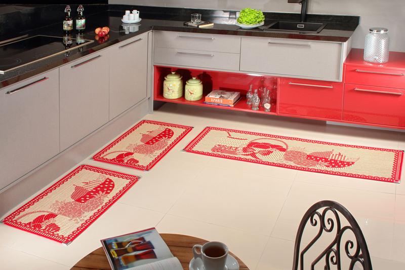 Kit tapete jogo cozinha 3 peças sisal sem pelo 100% antiderrapante não risca o piso sislle lancer  é boa?