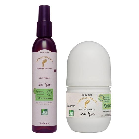 Imagem de Kit Tea Tree Via Aroma Água Termal 200ml e Desodorante Roll-on 70ml