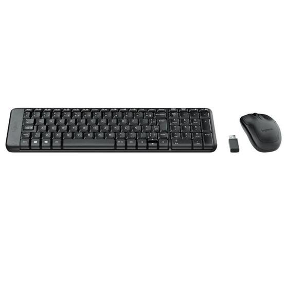 Imagem de Kit tec/mouse logitech mk220 pto s/fio 920-004431