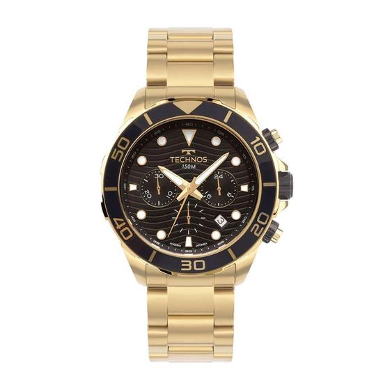 Imagem de Kit Technos Masculino Acqua Dourado Edição Especial Torben Grael - JS25BBX/1P