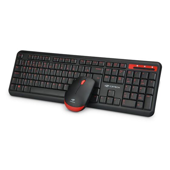 Kit Teclado e Mouse Kw100bk C3 Tech