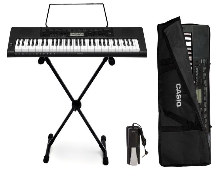 Imagem de Kit Teclado Casio Musical CTK3500 5/8 61 Teclas Sensíveis Completo Com Pedal