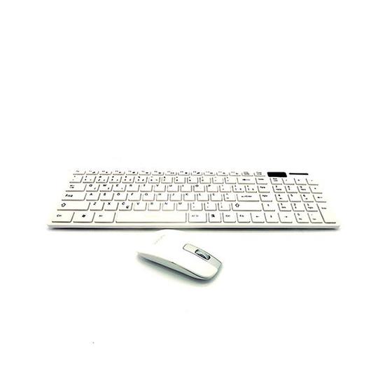 Imagem de Kit Teclado Com Mouse Sem Fio Kb-520 Abtn 2 Com Tecla Ç Preto
