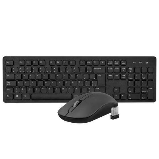 Imagem de Kit Teclado e Mouse Akko Sem Fio Membrana 3 Botões 