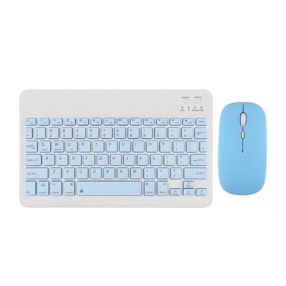 Imagem de Kit Teclado e Mouse Bluetooth Sem Fio - ul Claro  ABNT 1