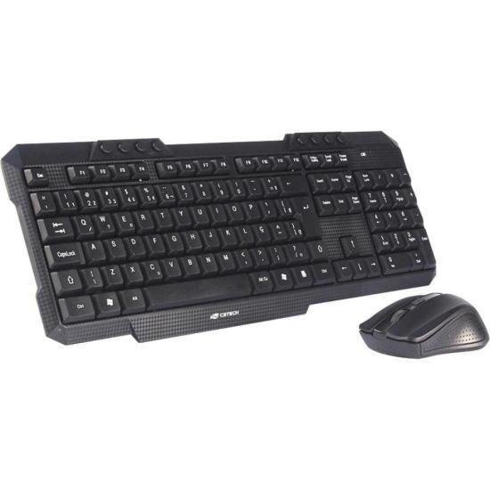 Imagem de Kit Teclado e Mouse C3tech K-W10 Sem Fio Preto F002