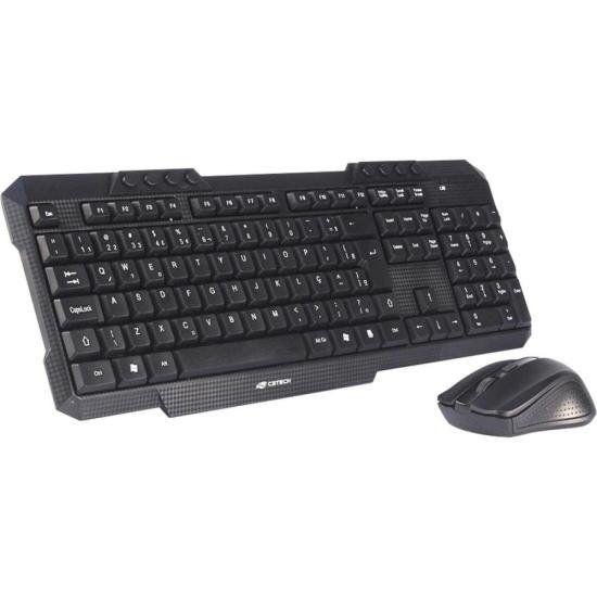 Imagem de Kit Teclado e Mouse C3tech K-W10 Sem Fio Preto