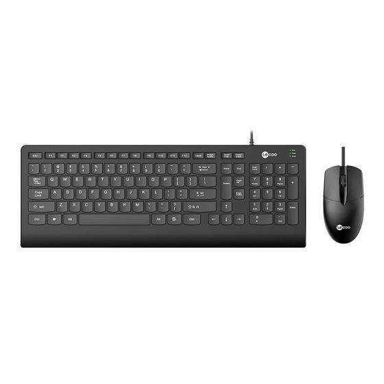 Imagem de Kit Teclado E Mouse Com Fio Usb Lecoo Cm103