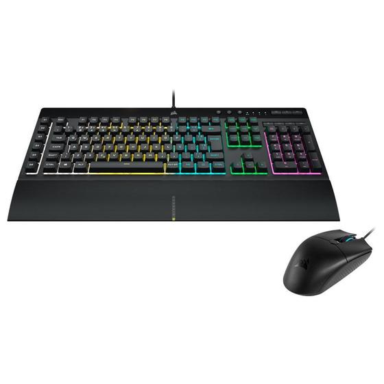 Kit Teclado e Mouse Gamer Corsair K55 PRO e Katar PRO, RGB, ABNT2 - CH-9226965-BR Menor preço em Kit Teclado e Mouse Gamer Corsair K55 PRO e Katar PRO, RGB, ABNT2 - CH-9226965-BR