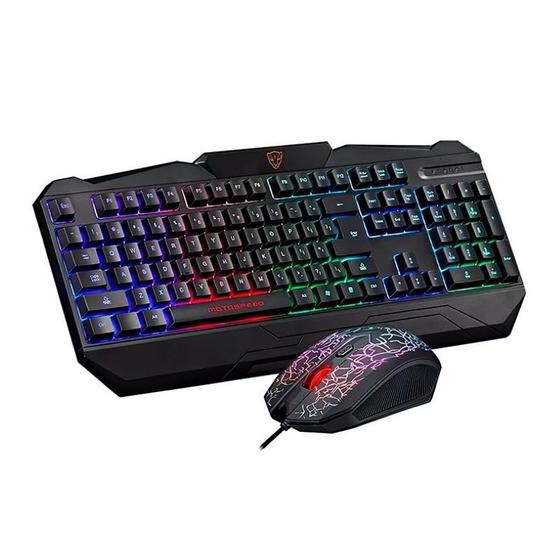 Imagem de Kit Teclado e Mouse Gamer Motospeed S69 RGB, ABNT2, USB, 1600DPI, Preto, KGM-S69-BK-ME-ABNT2