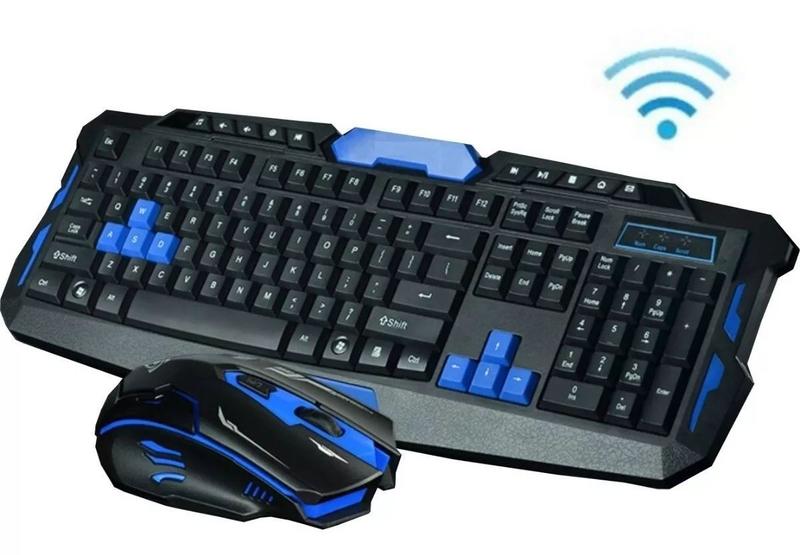 Imagem de Kit Teclado e Mouse Gamer Sem Fio Wireless 1600 DPI B-max BM-T07