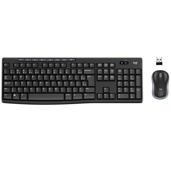 Imagem de Kit Teclado e Mouse Logitech MK270 Sem Fio, USB, ABNT2 - Pre