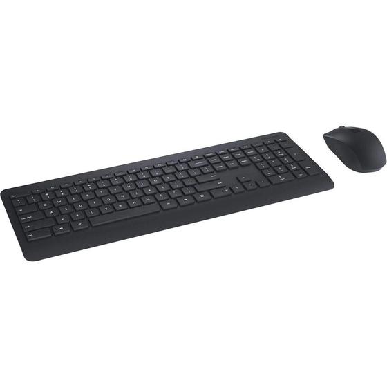 Kit Teclado e Mouse Microsoft Wireless - Preto Menor preço em Kit Teclado e Mouse Microsoft Wireless - Preto