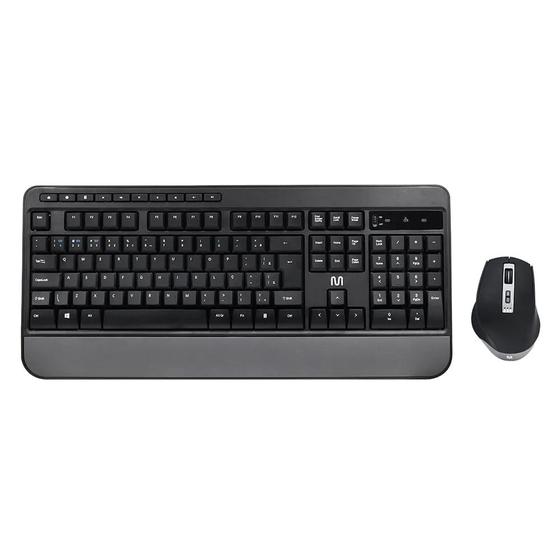 Imagem de Kit Teclado e Mouse Multil Wireless CS1200 Multimídia BT + USB 3200DPI Ajustável Preto - TC301