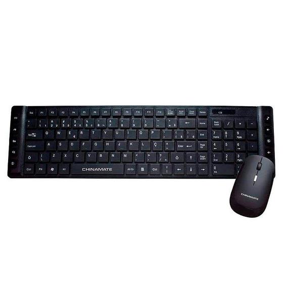 Imagem de Kit Teclado e Mouse Óptico Wireless Sem Fio Importado CM-30