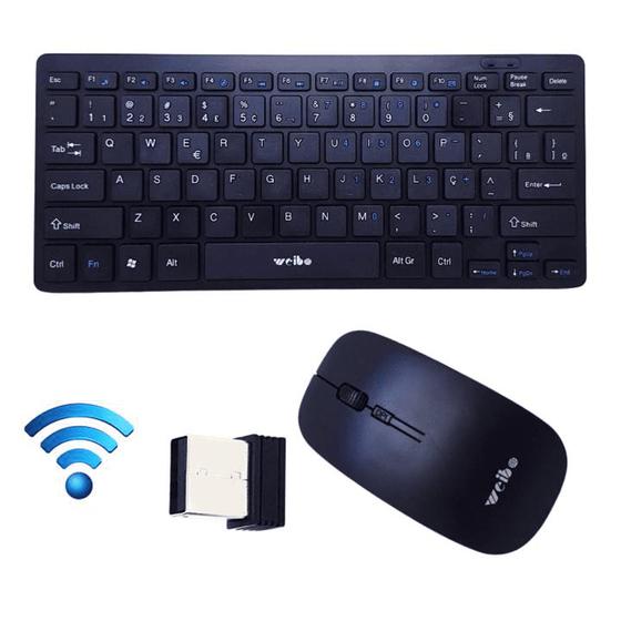 Kit Teclado E Mouse Receptor Wireless Sem Fio 2 4ghz Para Computador kit-teclado-e-mouse-receptor-wireless-sem-fio-2-4ghz-para-computador